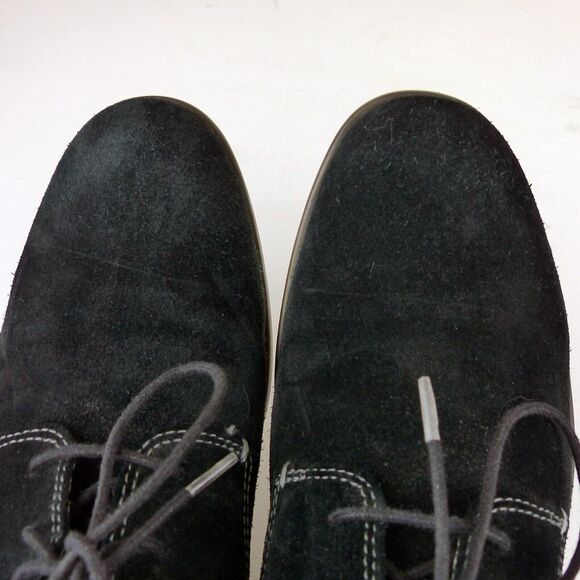 John Varvatos Star USA Suede Oxford Dress Shoes Mens 8M Black Lace Up Preppy - Picture 11 of 12